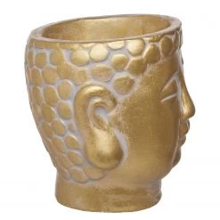 Butlers Mini-Pot de fleur BUDDHA - Béton - Doré -Pas Cher Décoration Magasin 1000341556 220317 050 DETAILS P000000001000341556
