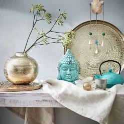 Butlers Figurine BUDDHA II - Porcelaine - Turquoise -Pas Cher Décoration Magasin 1000343961 220406 021 MOOD DETAILS P000000001000343961 mood