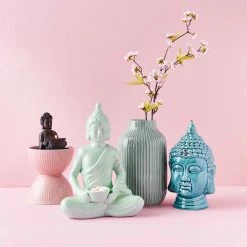Butlers Figurine BUDDHA II - Porcelaine - Turquoise -Pas Cher Décoration Magasin 1000343961 220406 022 MOOD DETAILS P000000001000343961 mood