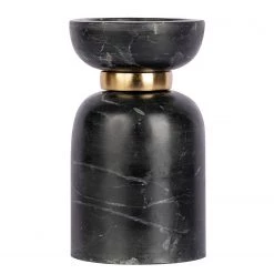 INSTYLE by Kayoom Bougeoir Satori 200 - Marbre / Fer - Noir