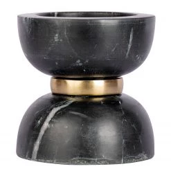 INSTYLE by Kayoom Bougeoir Satori 100 - Marbre / Fer - Noir