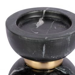 INSTYLE by Kayoom Bougeoir Satori 100 - Marbre / Fer - Noir -Pas Cher Décoration Magasin 1000346446 220425 030 DETAILS P000000001000346446