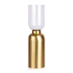 INSTYLE by Kayoom Photophore Shyam 100 - Fer - Verre transparent - Doré