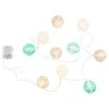 Butlers Guirlande lumineuse OPEN AIR - Nylon - 10 ampoules - Vert