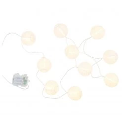 Butlers Guirlande lumineuse OPEN AIR - Nylon - 10 ampoules - Blanc