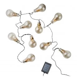 Butlers Guirlande lumineuse SUNLIGHT - ABS - 10 ampoules - Gris