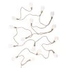 Butlers Guirlande lumineuse BULB LIGHTS I - Verre transparent / Jute - 10 ampoules - Marron