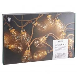 Butlers Guirlande lumineuse BULB LIGHTS I - Verre transparent / Jute - 10 ampoules - Marron -Pas Cher Décoration Magasin 1000360412 220630 030 DETAILS P000000001000360412