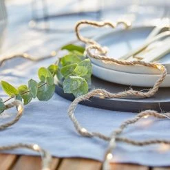 Butlers Guirlande lumineuse FARMHOUSE - Polyester PVC / Jute - 20 ampoules -Pas Cher Décoration Magasin 1000360439 220630 022 MOOD DETAILS P000000001000360439 mood