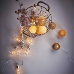 Butlers Guirlande lumineuse BULB LIGHTS V - Verre transparent / Polyester PVC - 10 ampoules -Pas Cher Décoration Magasin 1000360440 220630 025 MOOD DETAILS P000000001000360440 mood