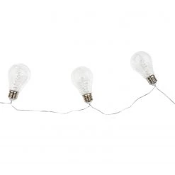 Butlers Guirlande lumineuse BULB LIGHTS V - Verre transparent / Polyester PVC - 10 ampoules -Pas Cher Décoration Magasin 1000360440 220630 030 DETAILS P000000001000360440