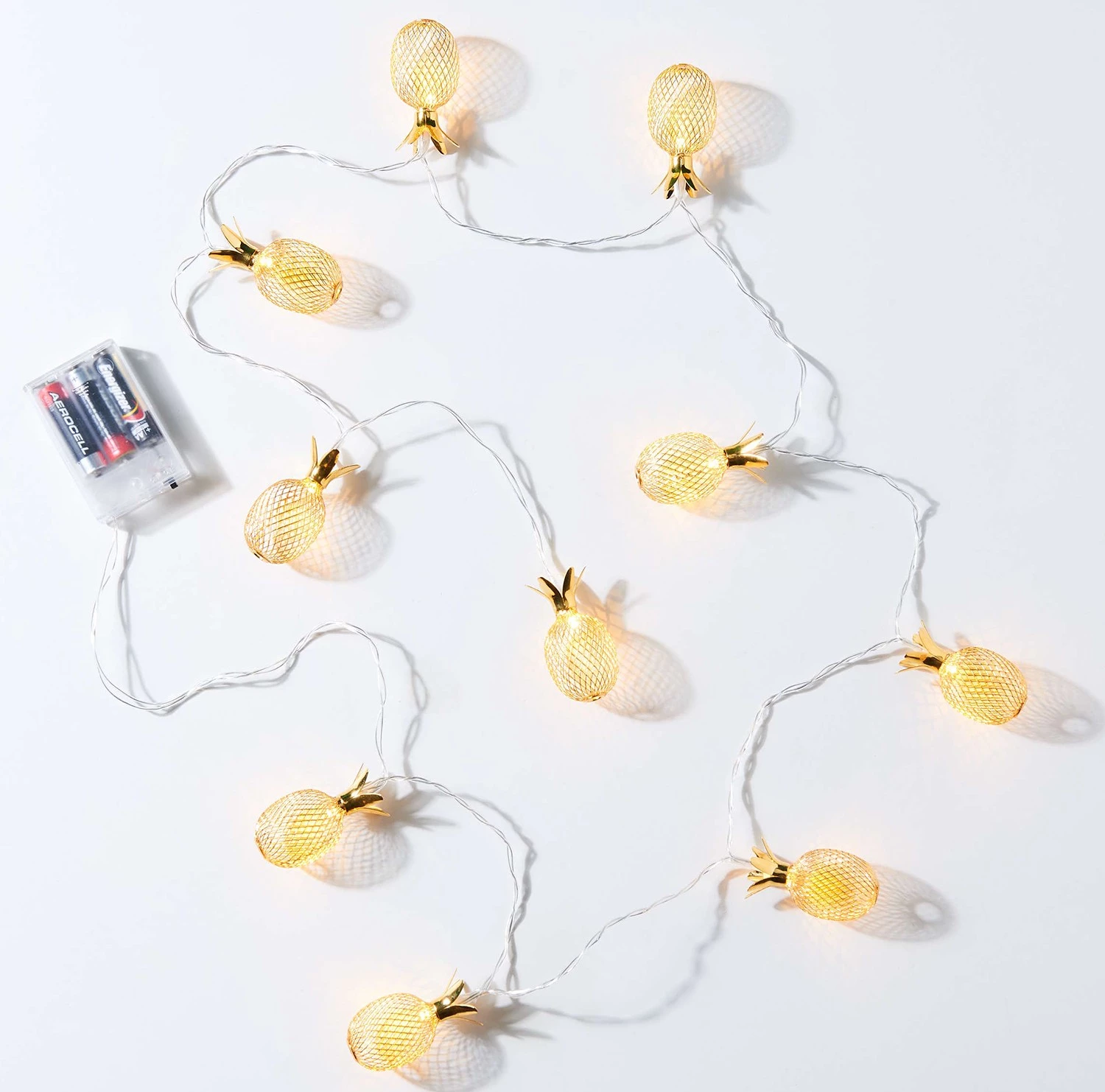 Butlers Guirlande lumineuse MIAMI - Fer / Cuivre / Polyester PVC - 10 ampoules 1 Butlers Guirlande lumineuse MIAMI - Fer / Cuivre / Polyester PVC - 10 ampoules