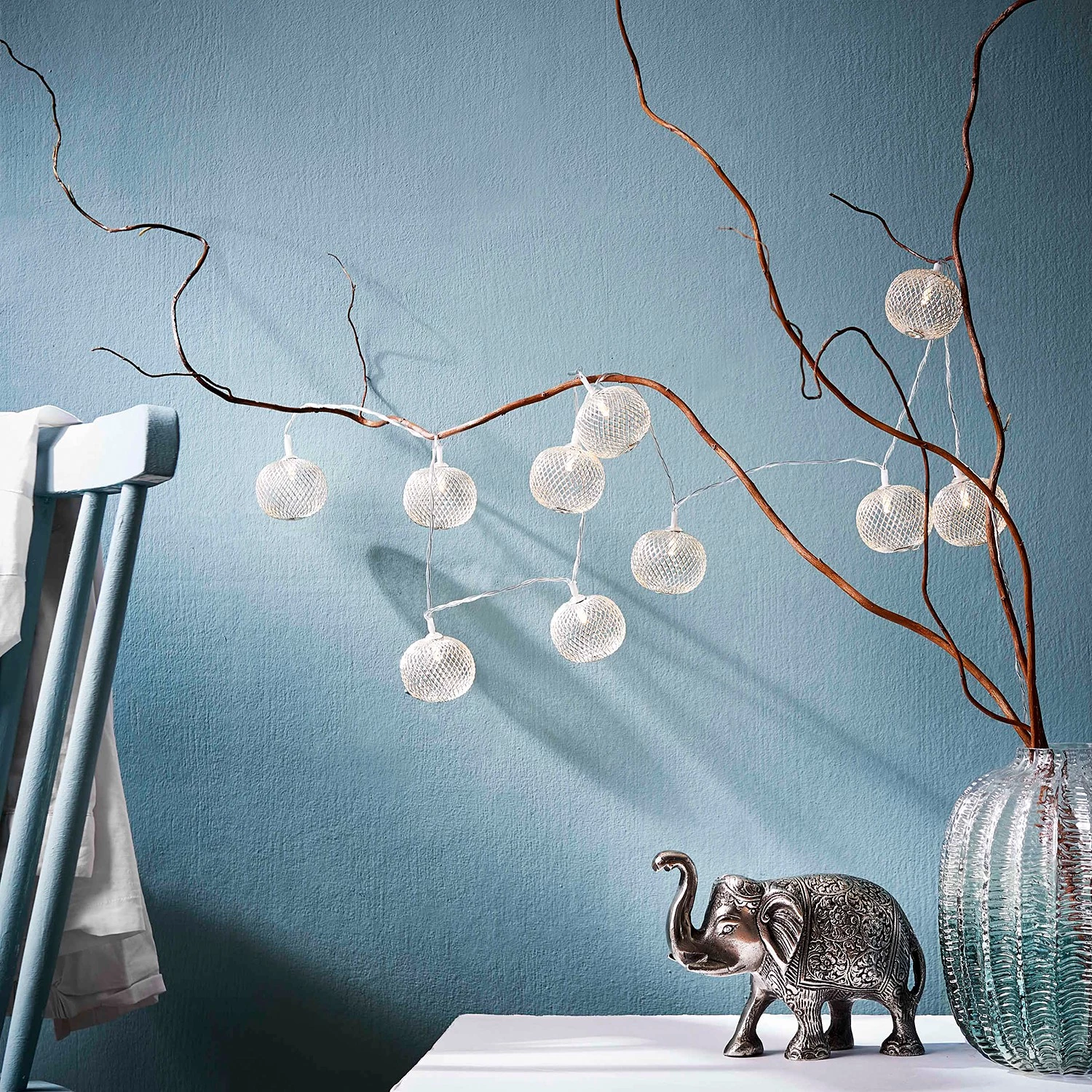 Butlers Guirlande lumineuse OSAKA - Fer / Cuivre / Polyester PVC - 10 ampoules 4 Butlers Guirlande lumineuse OSAKA - Fer / Cuivre / Polyester PVC - 10 ampoules – Image 4