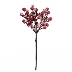 Butlers Plante artificielle FLORISTA Baies - Polyester / Fer - Rouge