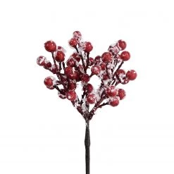 Butlers Plante artificielle FLORISTA Baies - Polyester / Fer - Rouge -Pas Cher Décoration Magasin 1000364937 220802 030 DETAILS P000000001000364937