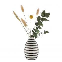 Butlers Vase CARO - Faïence - Noir / Blanc -Pas Cher Décoration Magasin 1000364951 220802 030 DETAILS P000000001000364951
