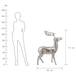 Butlers Bougeoir FOREST KING - Aluminium - Argenté -Pas Cher Décoration Magasin 1000364957 220802 500 SKETCH DETAILS P000000001000364957 sketch