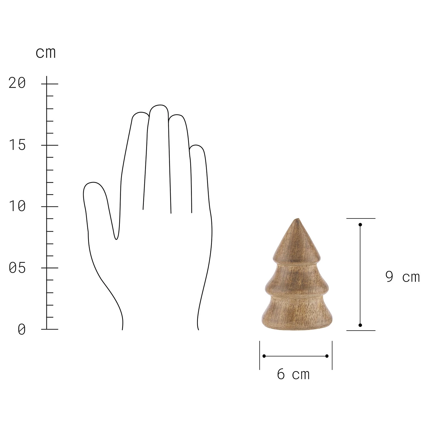 Butlers Objet déco TANNE - Manguier - Marron 2 Butlers Objet déco TANNE - Manguier - Marron – Image 2