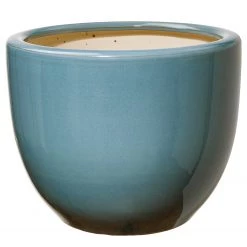 Butlers Pot de fleur GLAZE - Faïence - Bleu