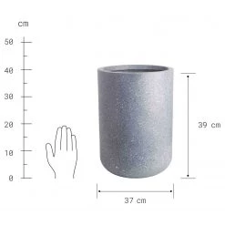 Butlers Pot de fleurs CONCRETE - Magnésie - Gris - Diamètre : 37 cm -Pas Cher Décoration Magasin 1000364970 220802 500 SKETCH DETAILS P000000001000364970 sketch