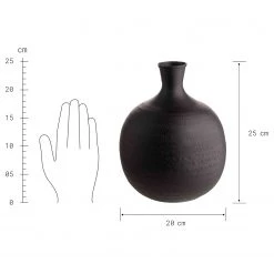 Butlers Vase PAREA - Aluminium - Noir -Pas Cher Décoration Magasin 1000364993 220802 500 SKETCH DETAILS P000000001000364993 sketch