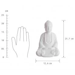 Butlers Statuette BUDDHA - Céramique - Blanc -Pas Cher Décoration Magasin 1000364999 220802 500 SKETCH DETAILS P000000001000364999 sketch