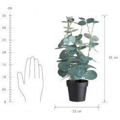 Butlers Plante artificielle FLORISTA Eucalyptus - Polyester - Naturel -Pas Cher Décoration Magasin 1000365002 220802 500 SKETCH DETAILS P000000001000365002 sketch