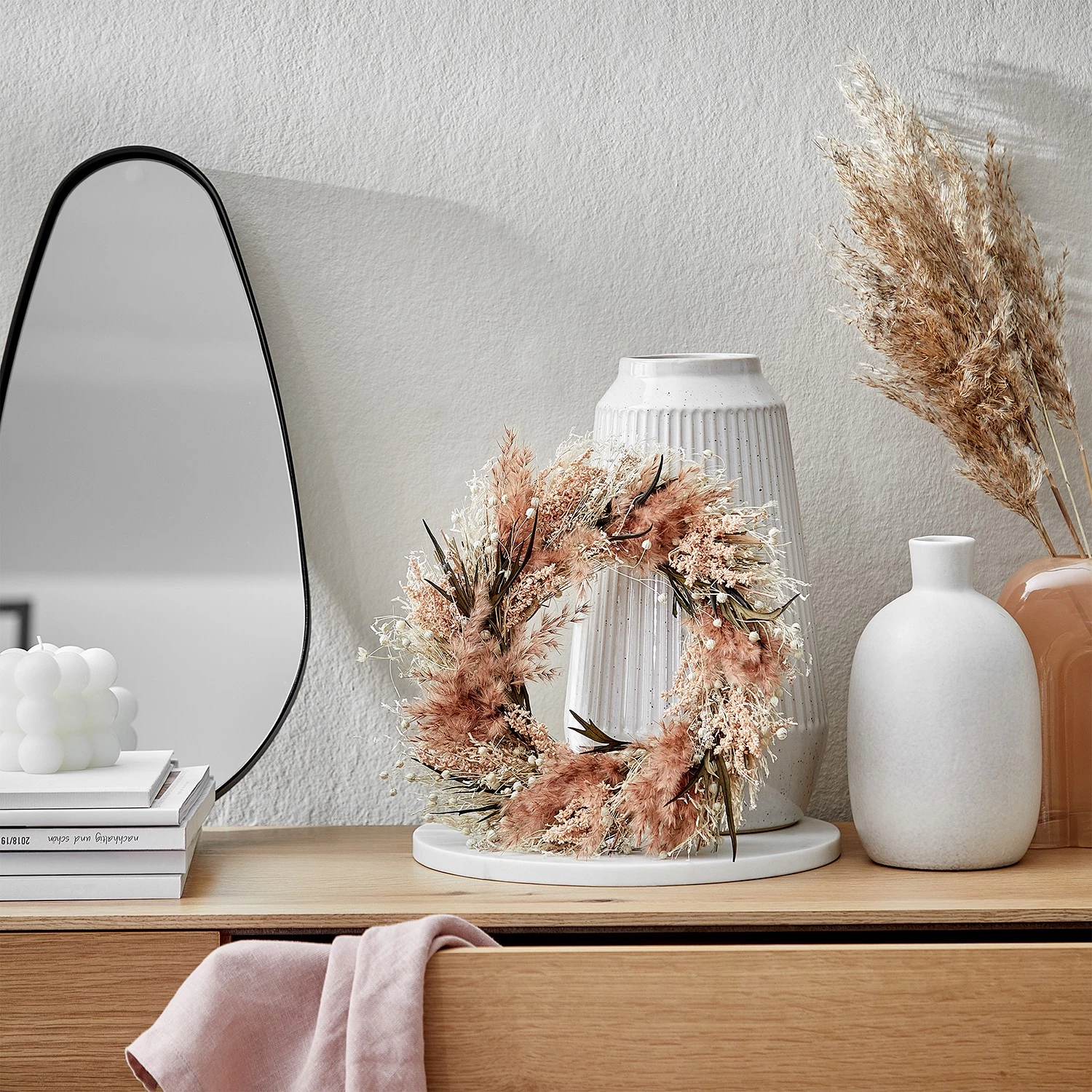 Butlers Couronne de fleurs FLOWER MARKET I - Polyester PVC - Naturel 2 Butlers Couronne de fleurs FLOWER MARKET I - Polyester PVC - Naturel – Image 2