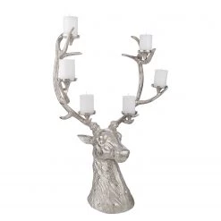 Butlers Bougeoir FOREST KING - Aluminium - Argenté -Pas Cher Décoration Magasin 1000365299 220721 040 DETAILS P000000001000365299