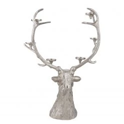 Butlers Bougeoir FOREST KING - Aluminium - Argenté -Pas Cher Décoration Magasin 1000365299 220721 050 DETAILS P000000001000365299