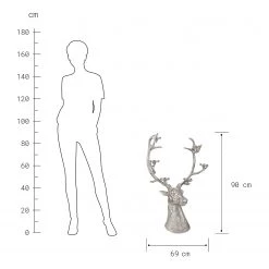 Butlers Bougeoir FOREST KING - Aluminium - Argenté -Pas Cher Décoration Magasin 1000365299 220721 500 SKETCH DETAILS P000000001000365299 sketch