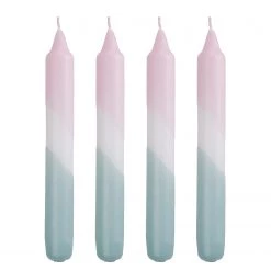 Butlers Bougies DIP-DYE (lot de 4) - Paraffine - Menthe