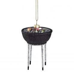 Butlers Décoration de Noël HANG ON Grill - Verre transparent - Noir