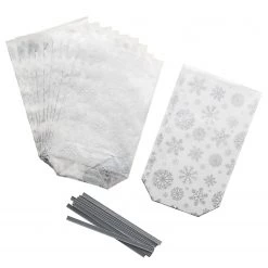 Butlers Sacs à biscuits SURPRISE Flocon de neige - Polypropylène - Transparent