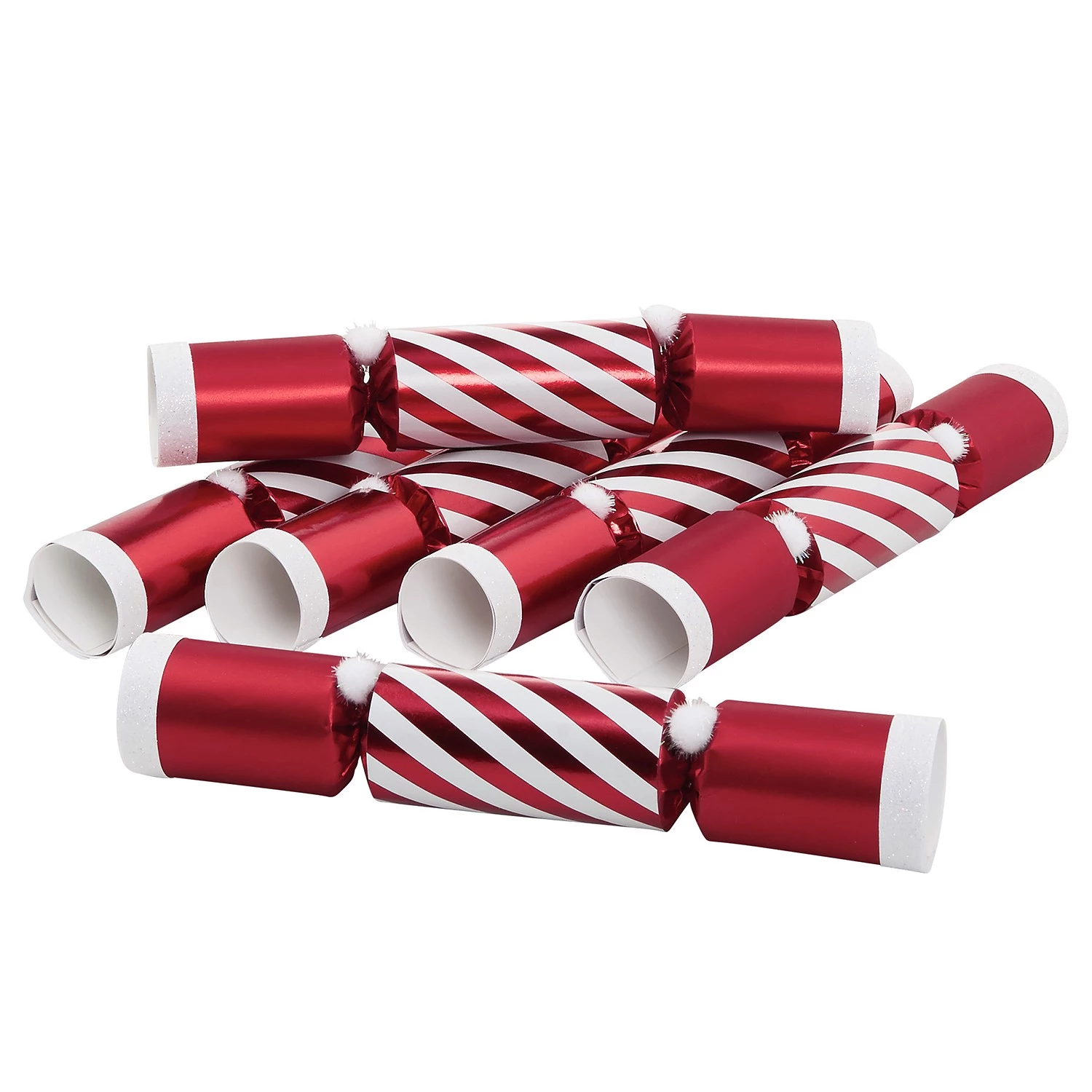 Butlers Déco de Noël X-MAS Candy (lot de 6) - Papier / Polyester - Rouge / Blanc 1 Butlers Déco de Noël X-MAS Candy (lot de 6) - Papier / Polyester - Rouge / Blanc