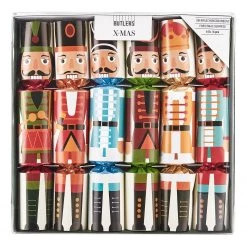 Butlers Déco de Noël X-MAS Casse-noix (lot de 6) - Papier / Polyester - Multicolore -Pas Cher Décoration Magasin 1000365462 220728 030 DETAILS P000000001000365462