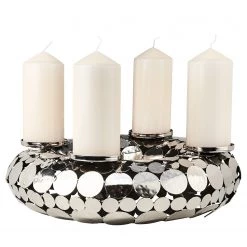 Butlers Couronne de l’Avent ADVENT II - Fer - Argenté