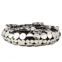 Butlers Couronne de l’Avent ADVENT II - Fer - Argenté -Pas Cher Décoration Magasin 1000365467 220728 030 DETAILS P000000001000365467