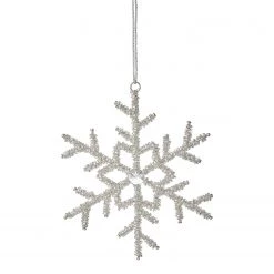 Butlers Décoration de Noël HANG ON Flocon - Fer / Verre - Argenté