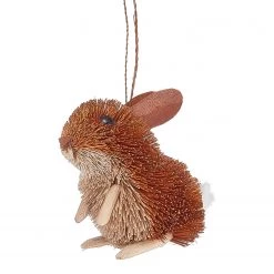Butlers Décoration de Noël HANG ON Lapin - Verre transparent - Marron