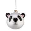 Butlers Décoration de Noël HANG ON Panda - Verre transparent - Noir / Blanc