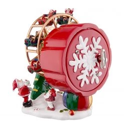 Butlers Boîte à musique X-MAS Grande roue - Aluminium / Polyester - Rouge -Pas Cher Décoration Magasin 1000365493 220728 060 DETAILS P000000001000365493