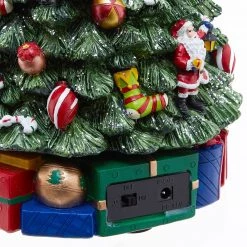 Butlers Boîte à musique X-Mas XL sapin de Noël - Aluminium / Polyester - Vert -Pas Cher Décoration Magasin 1000365511 220728 060 DETAILS P000000001000365511