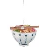 Butlers Décoration de Noël HANG ON Poke Bowl - Verre transparent - Blanc