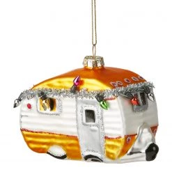 Butlers Décoration de Noël Caravane - Verre transparent - Doré