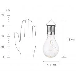 Butlers Ampoule solaire SUNLIGHT - Verre transparent - Vert -Pas Cher Décoration Magasin 1000365674 220728 500 SKETCH DETAILS P000000001000365674 sketch