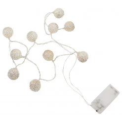 Butlers Guirlande lumineuse BRIGHT LIGHTS - Aluminium / PVC - Doré / Argenté