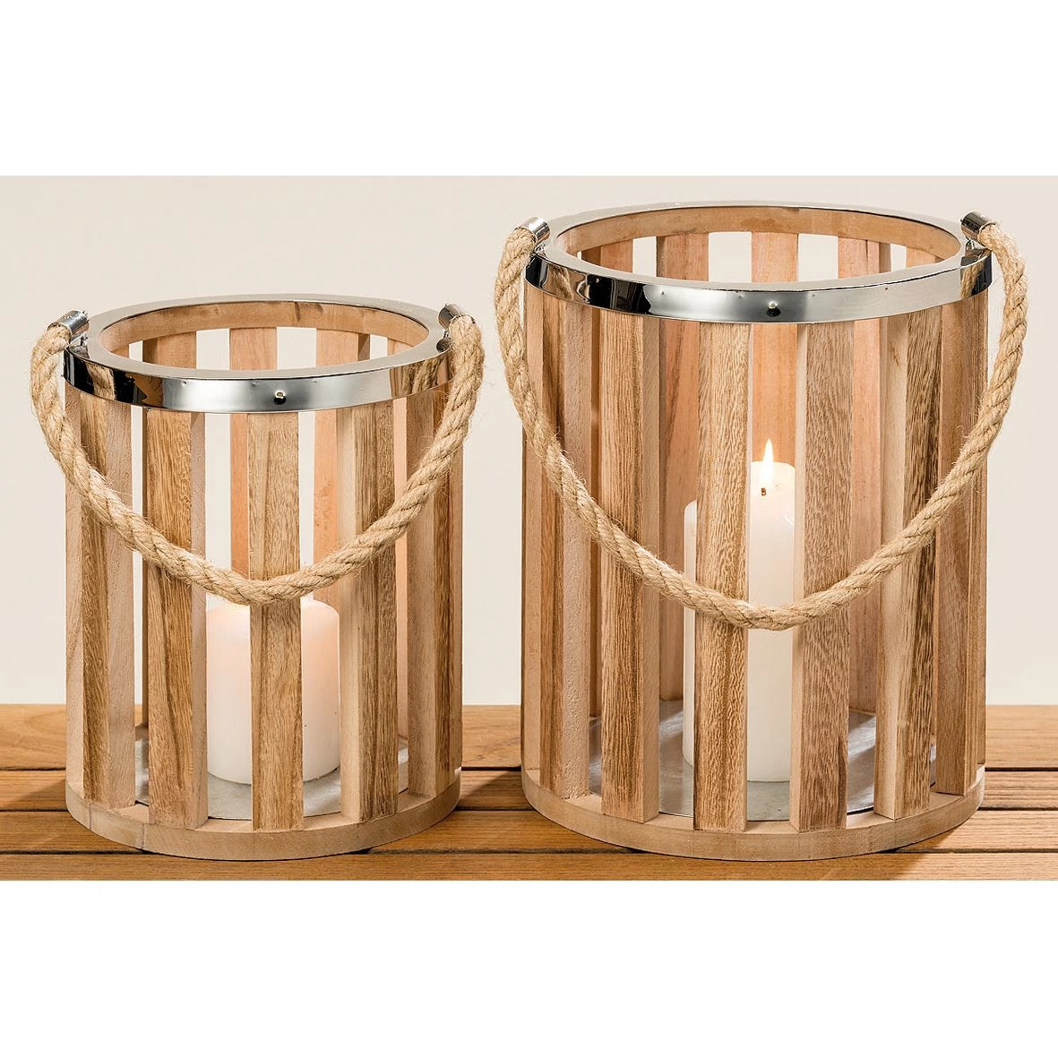 Eva Padberg Collection Photophore Savena (2 éléments) - Paulownia massif / Fer - Paulownia / Argenté 3 Eva Padberg Collection Photophore Savena (2 éléments) - Paulownia massif / Fer - Paulownia / Argenté – Image 3